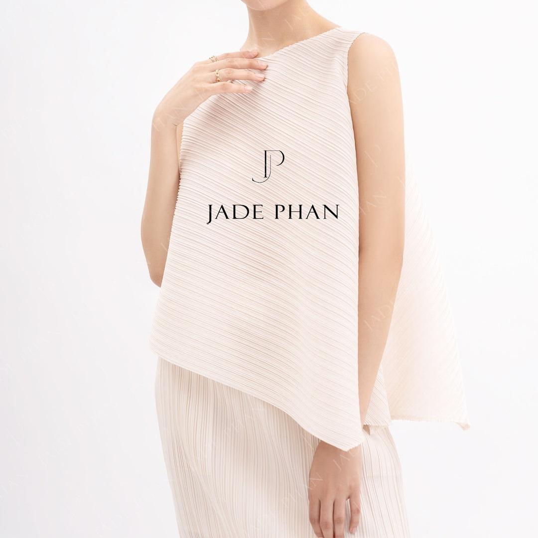 Áo Léa dập ly cao cấp JADEPHAN xếp ly lò xo nhiều màu — ảnh 18