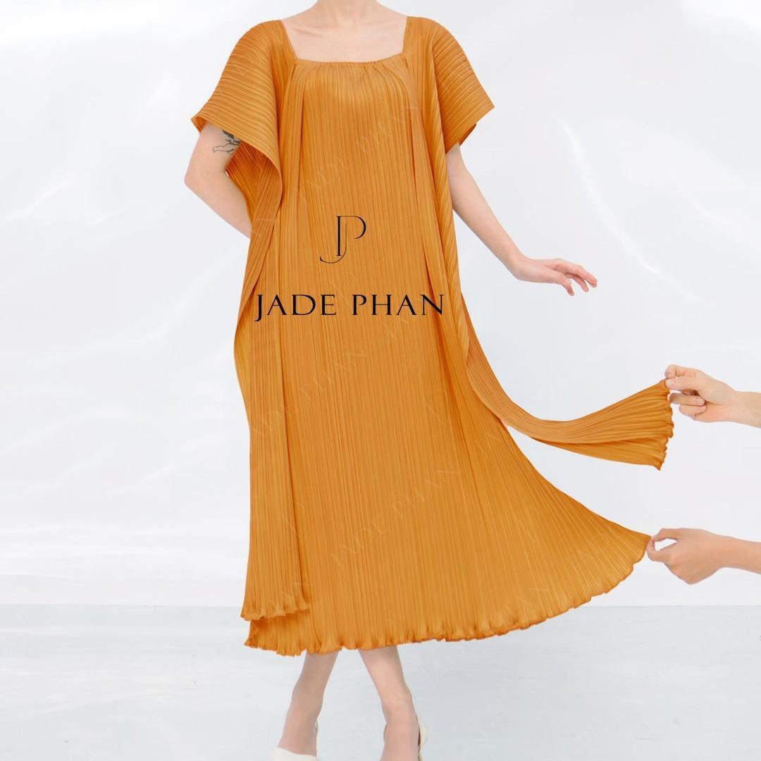 Váy Jolie dập ly cao cấp JADEPHAN freesize thanh lịch — ảnh 4