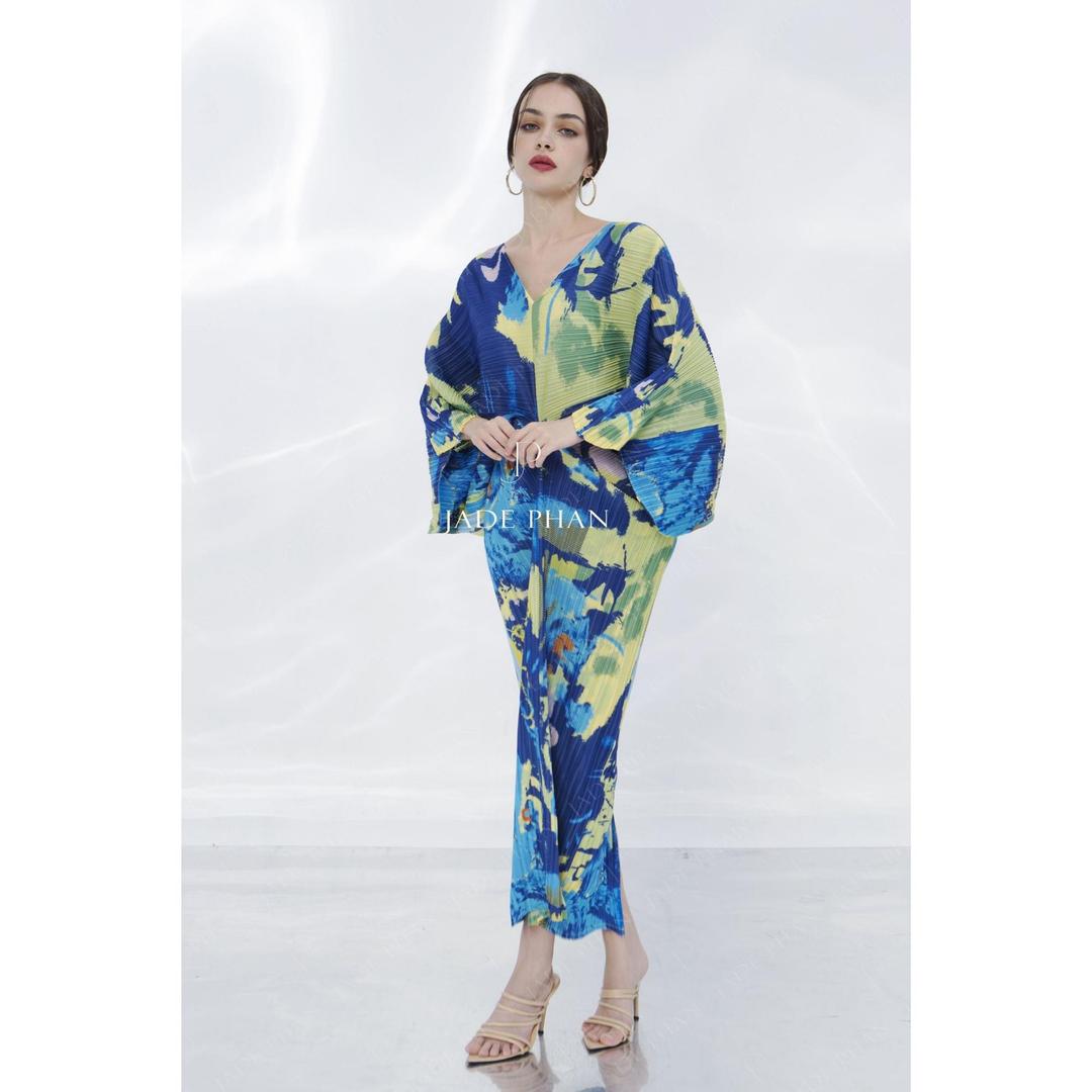 ANGELIE Dress - Váy ANGELIE Cổ chữ V Thanh lịch — ảnh 5