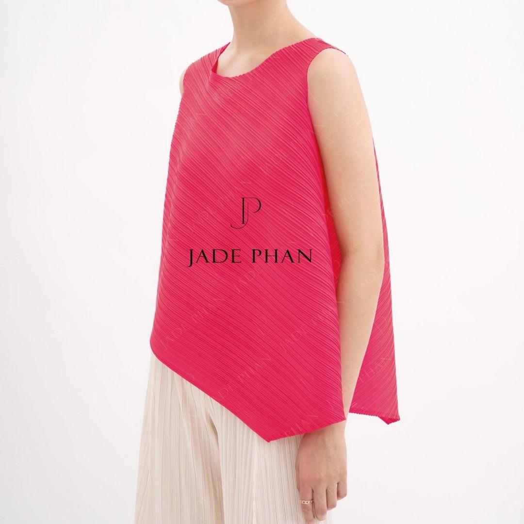 Áo Léa dập ly cao cấp JADEPHAN xếp ly lò xo nhiều màu — ảnh 10