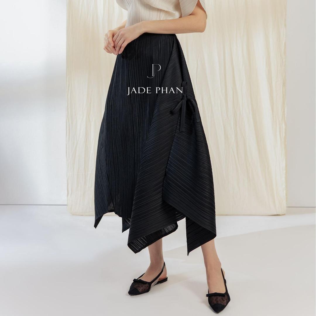 Set gồm áo và quầnmix màu, bộ quần áo xếp ly chuẩn form thanh lịch Jennie Gerda — ảnh 3