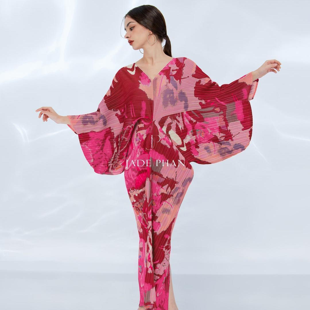 ANGELIE Dress - Váy ANGELIE Cổ chữ V Thanh lịch — ảnh 3