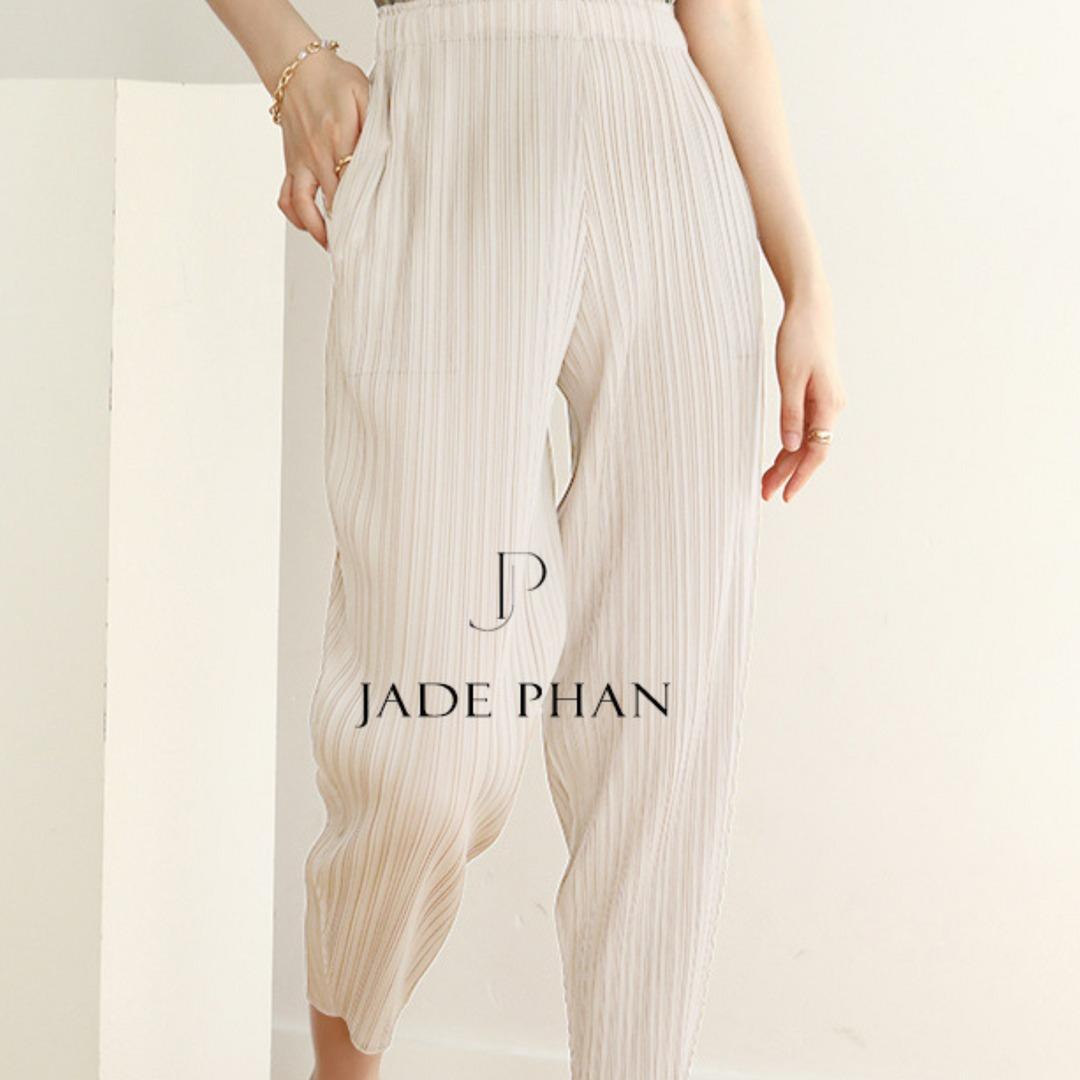 Quần Leila dập ly cao cấp JADEPHAN xếp ly lò xo — ảnh 2