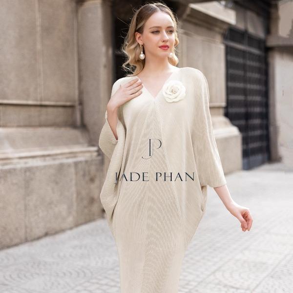 Váy Phedra dập ly cao cấp JADEPHAN thanh lịch dự tiệc — ảnh 4