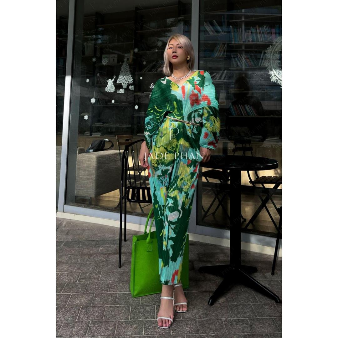 ANGELIE Dress - Váy ANGELIE Cổ chữ V Thanh lịch — ảnh 4
