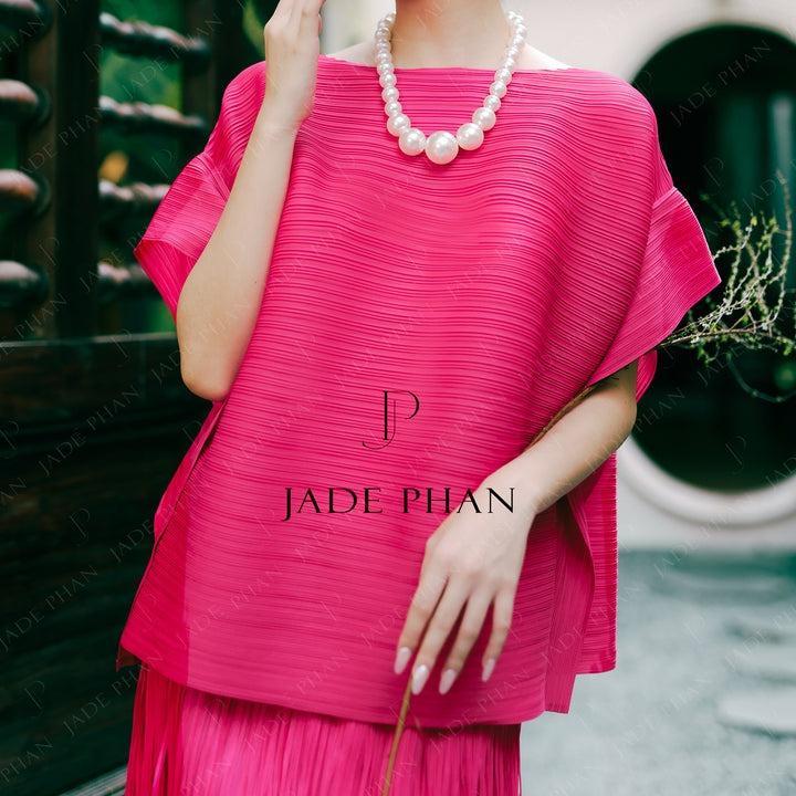 Áo Cara dập ly cao cấp JADEPHAN xếp ly lò xo — ảnh 8