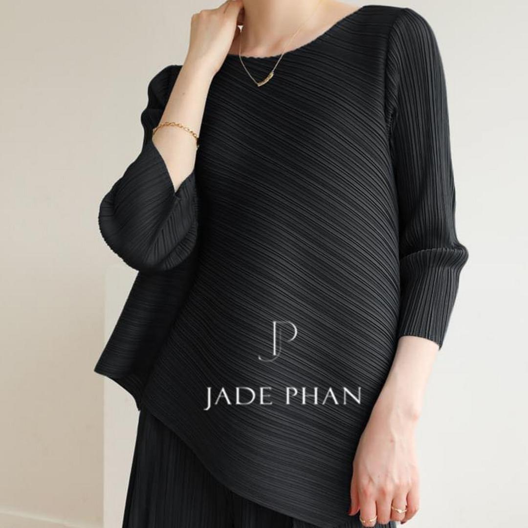 Áo Gerda dập ly cao cấp JADEPHAN thanh lịch nhiều màu — ảnh 4