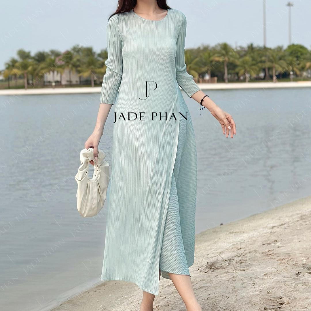 Váy Michela dập ly cao cấp JADEPHAN nhiều màu — ảnh 17