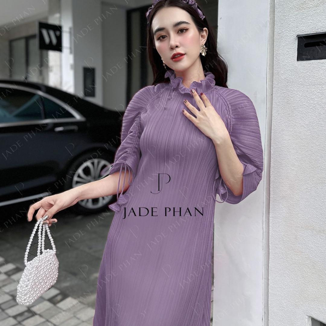 Váy Martha dập ly cao cấp JADEPHAN thanh lịch nhiều màu — ảnh 4