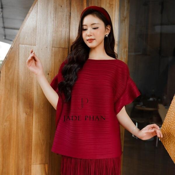 Áo Cara dập ly cao cấp JADEPHAN xếp ly lò xo — ảnh 4