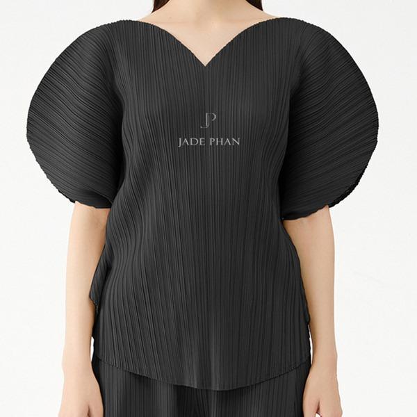 Amour Pleated Top - Áo Amour — ảnh 2