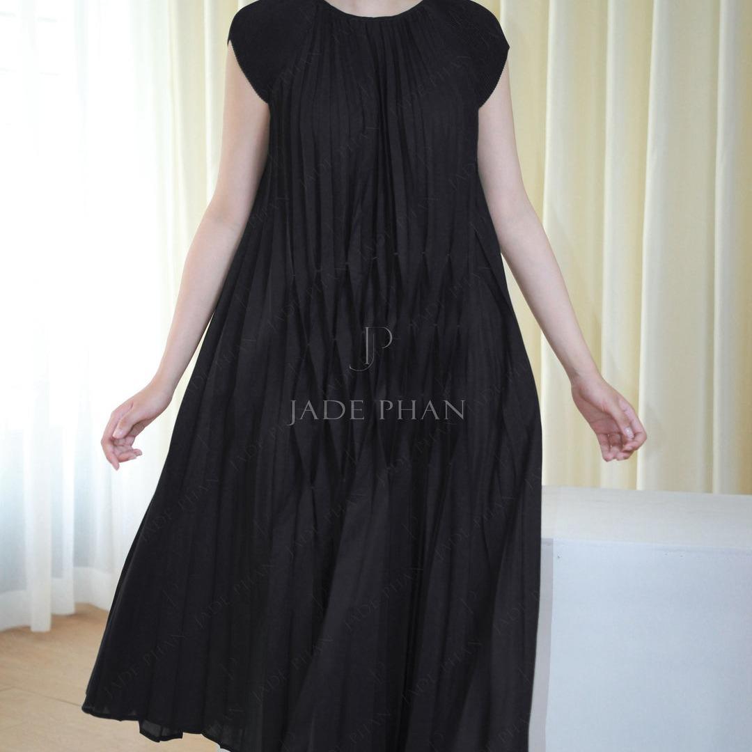 ADENA Dress - Váy vải lụa xếp ly tinh tế — ảnh 2