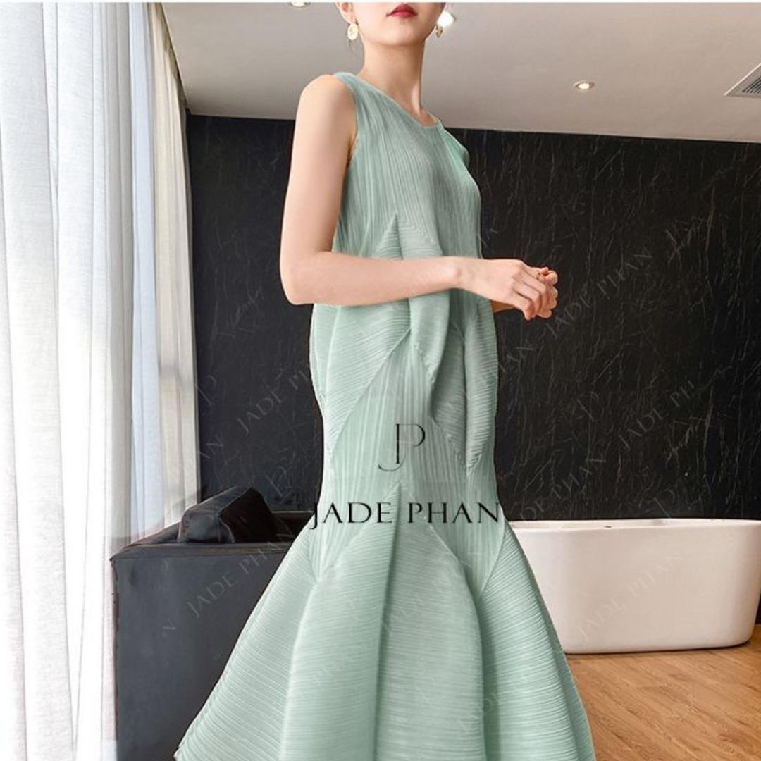 Váy Jeunesse dập ly cao cấp JADEPHAN thanh lịch nhiều màu — ảnh 43