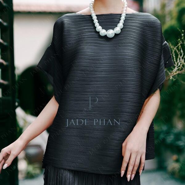 Áo Cara dập ly cao cấp JADEPHAN xếp ly lò xo — ảnh 2