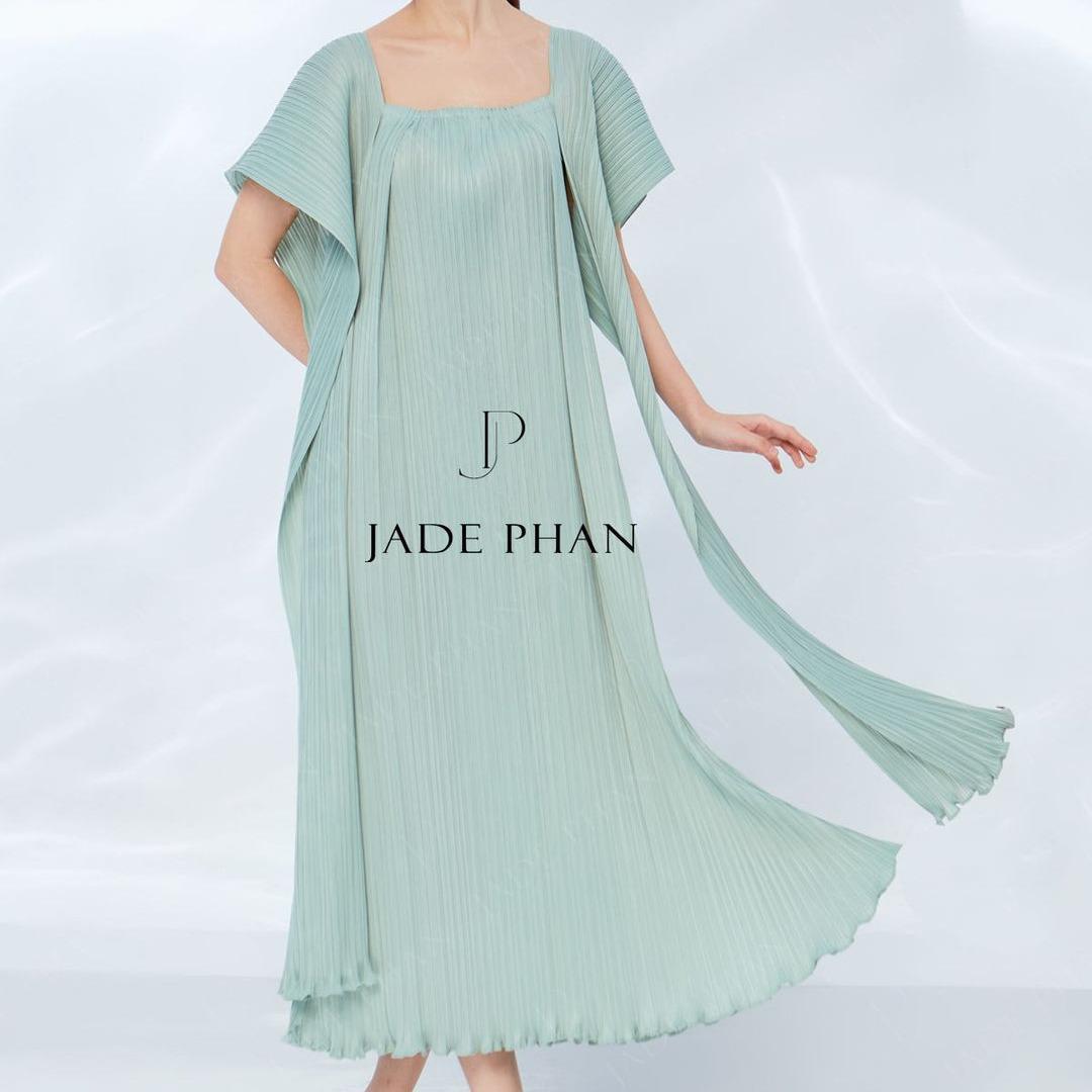 Váy Jolie dập ly cao cấp JADEPHAN freesize thanh lịch — ảnh 5