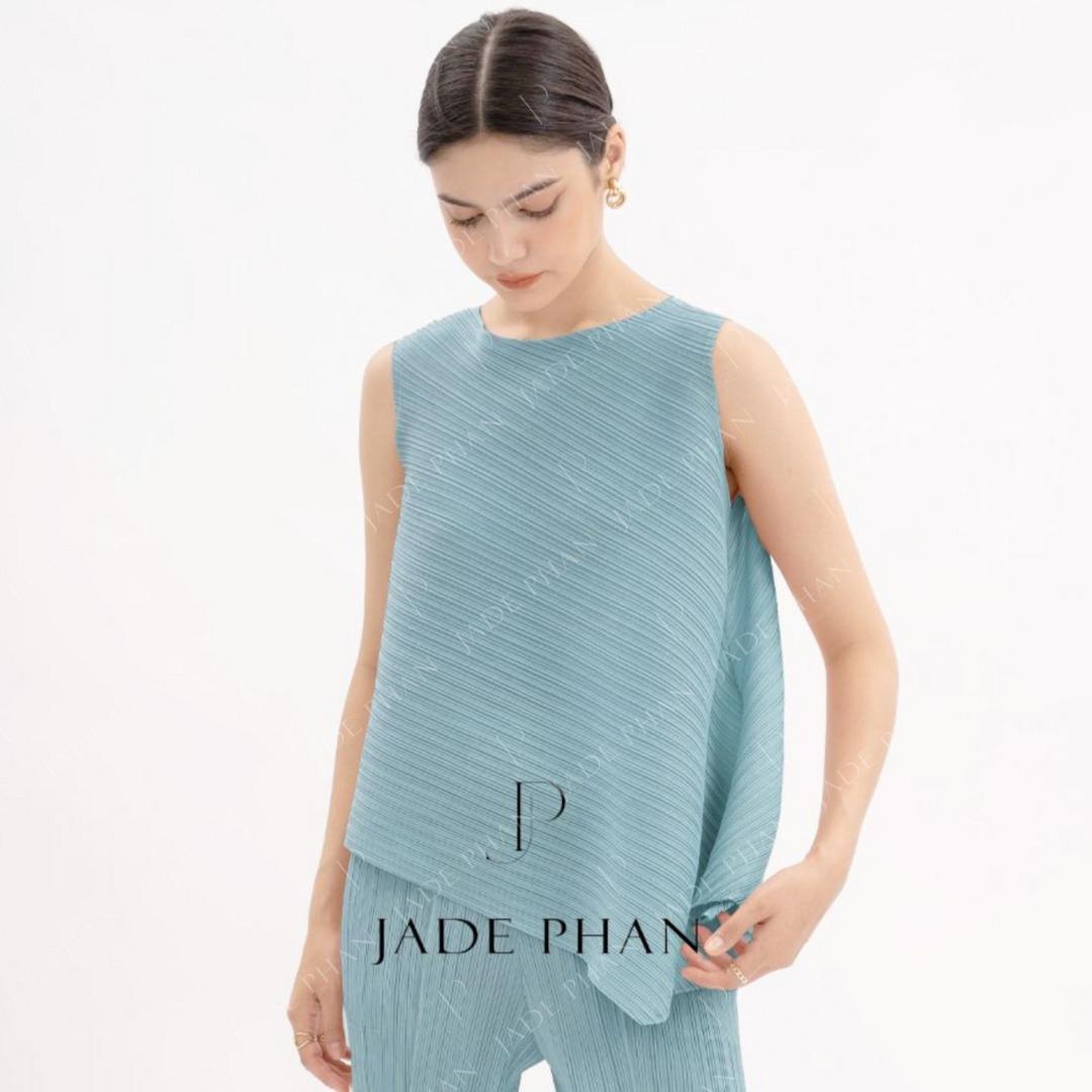 Áo Léa dập ly cao cấp JADEPHAN xếp ly lò xo nhiều màu — ảnh 20