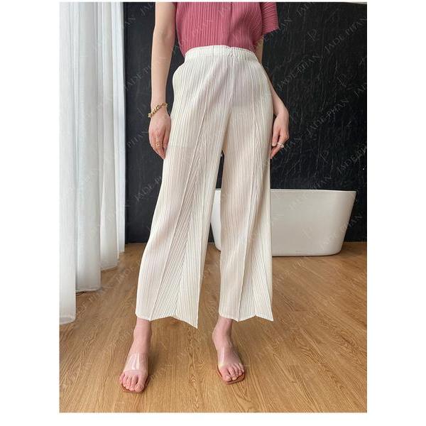 Quần Katle xếp ly nữ ống suông, quần ống rộng nữ dập ly cao cấp chuẩn form tôn dáng sang — ảnh 24