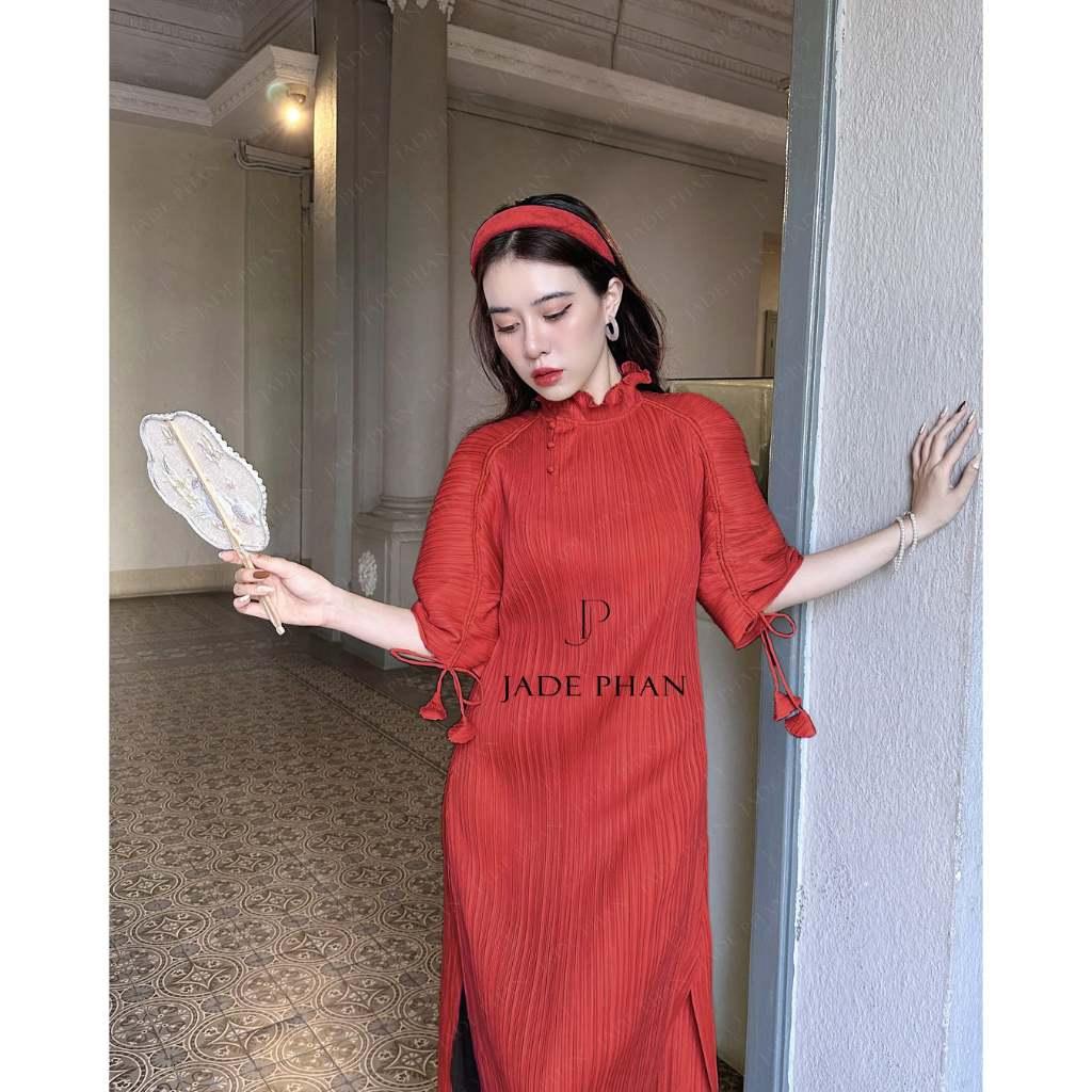 Váy Martha dập ly cao cấp JADEPHAN thanh lịch nhiều màu — ảnh 5