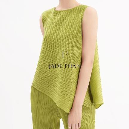 Áo Léa dập ly cao cấp JADEPHAN xếp ly lò xo nhiều màu — ảnh 13