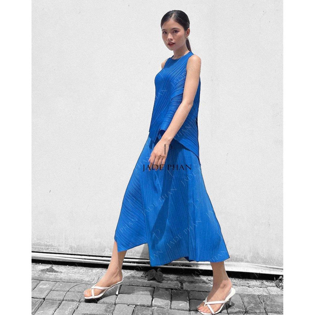 Set quần áo Iris dập ly cao cấp JADEPHAN thanh lịch nhiều màu — ảnh 7
