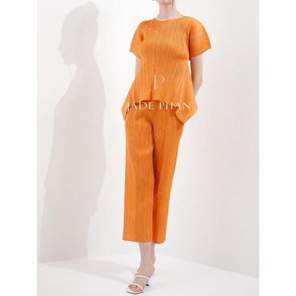 Set quần áo Joella dập ly cao cấp JADEPHAN xếp ly lò xo đi chơi
