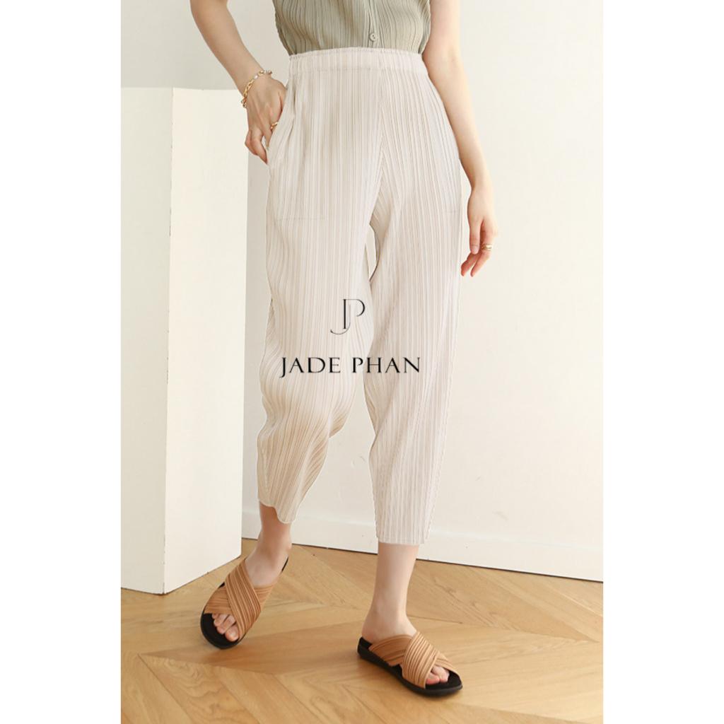 Quần Leila dập ly cao cấp JADEPHAN xếp ly lò xo — ảnh 2