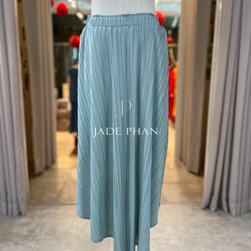 Chân váy Berthe dập ly cao cấp JADEPHAN xếp ly lò xo — ảnh 3