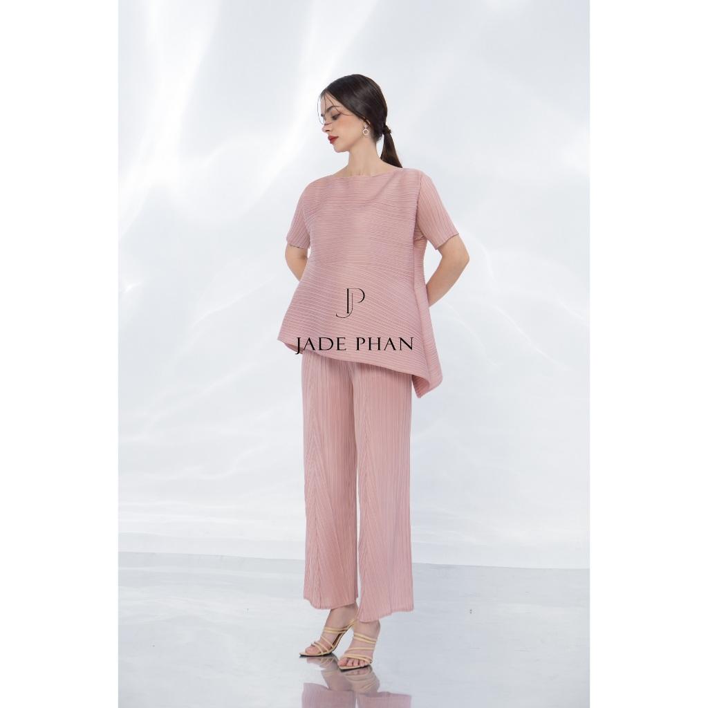 Quần Katle xếp ly nữ ống suông, quần ống rộng nữ dập ly cao cấp chuẩn form tôn dáng sang — ảnh 10