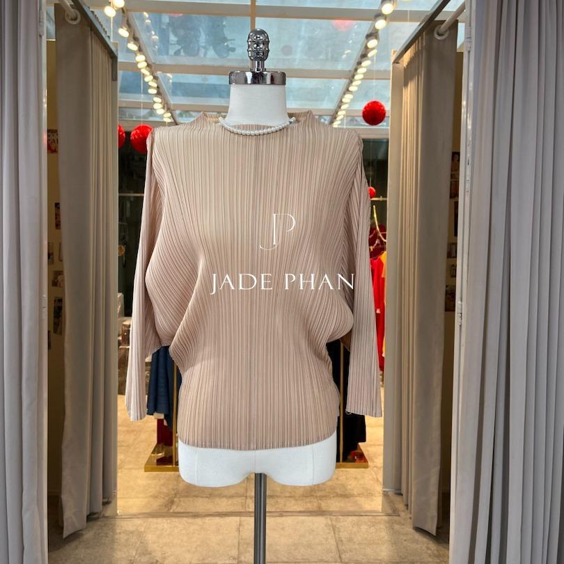 Áo Berthe dập ly cao cấp JADEPHAN freesize nhiều màu — ảnh 3