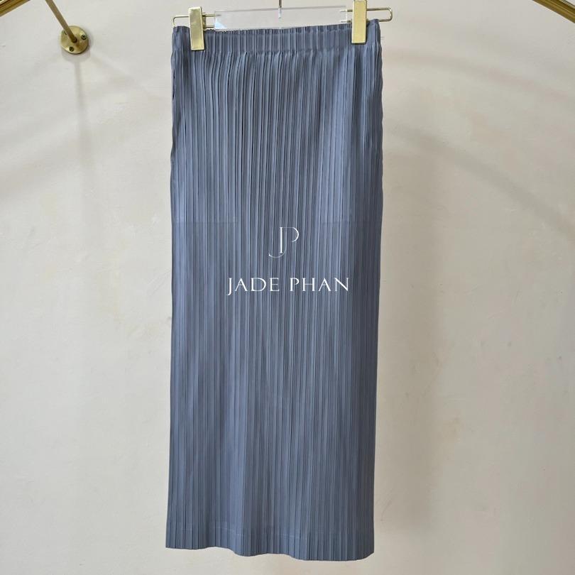 Chân váy Holly XẺ SAU xếp ly, dáng ngắn và dài, chân váy midi nữ dập ly cao cấp không nhăn nhiều màu 76cm 86cm — ảnh 30