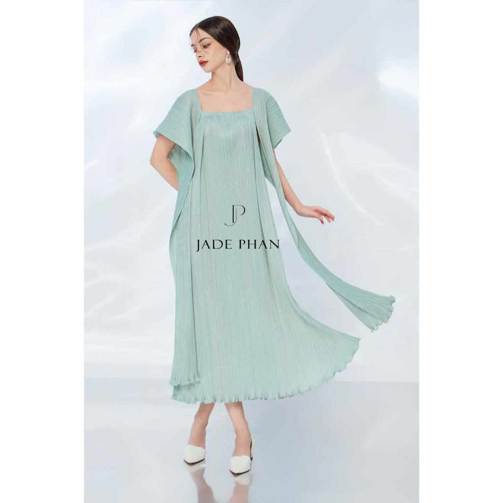 Váy Jolie dập ly cao cấp JADEPHAN freesize thanh lịch — ảnh 5