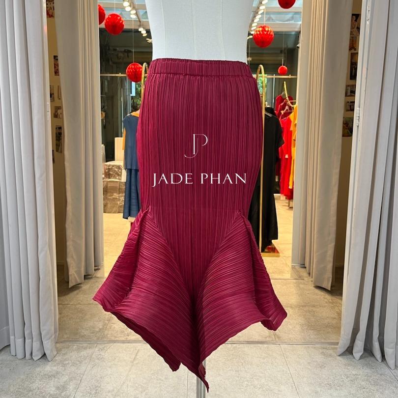 Chân váy Tegan xếp ly nữ, chân váy midi nữ dập ly cao cấp — ảnh 4