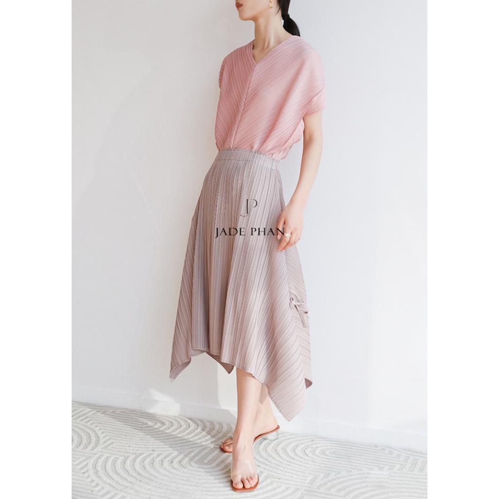 Set gồm áo và quầnmix màu, bộ quần áo xếp ly chuẩn form thanh lịch Jennie Gerda — ảnh 4