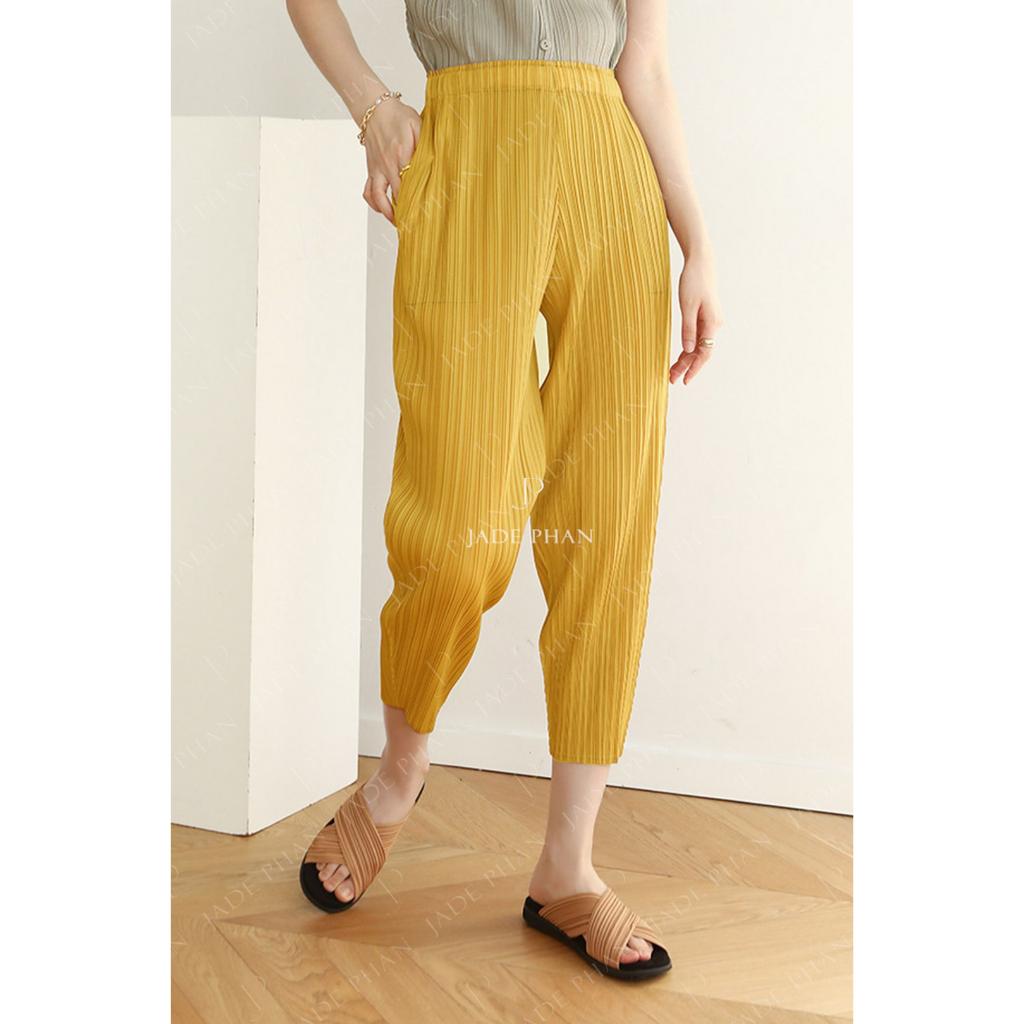 Quần Leila dập ly cao cấp JADEPHAN xếp ly lò xo — ảnh 3