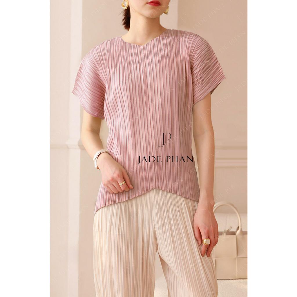 Áo Ellen dập ly cao cấp JADEPHAN xếp ly lò xo — ảnh 3