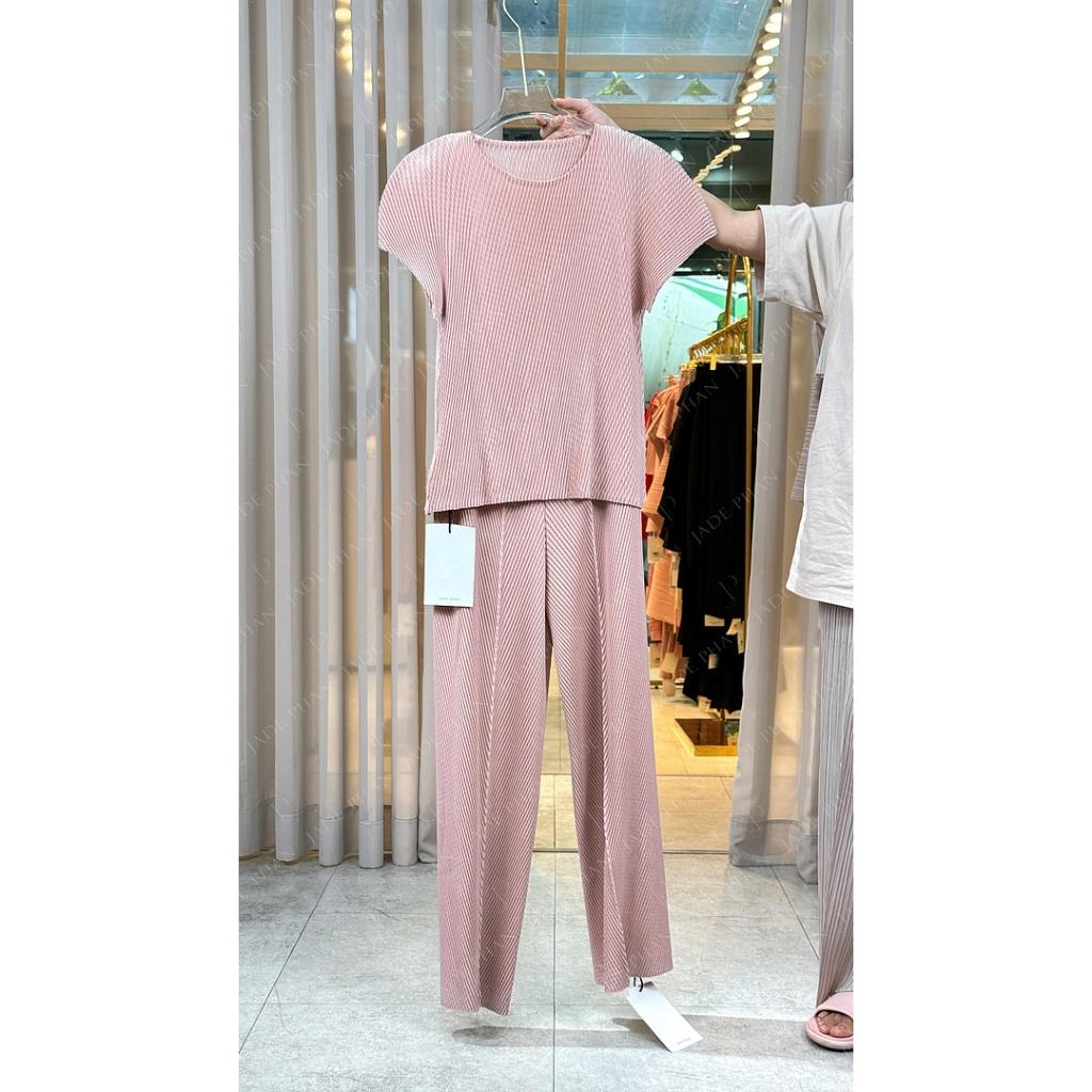 Set quần áo Cerise dập ly cao cấp JADEPHAN thanh lịch — ảnh 2