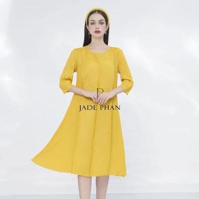 Váy Maine dập ly cao cấp JADEPHAN thanh lịch — ảnh 16
