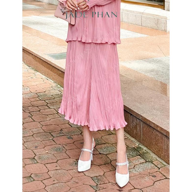 Chân váy Chantel dập ly cao cấp JADEPHAN freesize — ảnh 3