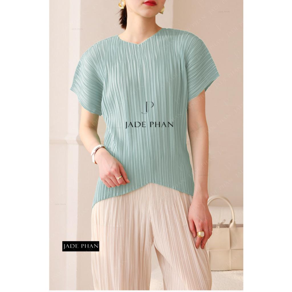 Áo Ellen dập ly cao cấp JADEPHAN xếp ly lò xo — ảnh 4