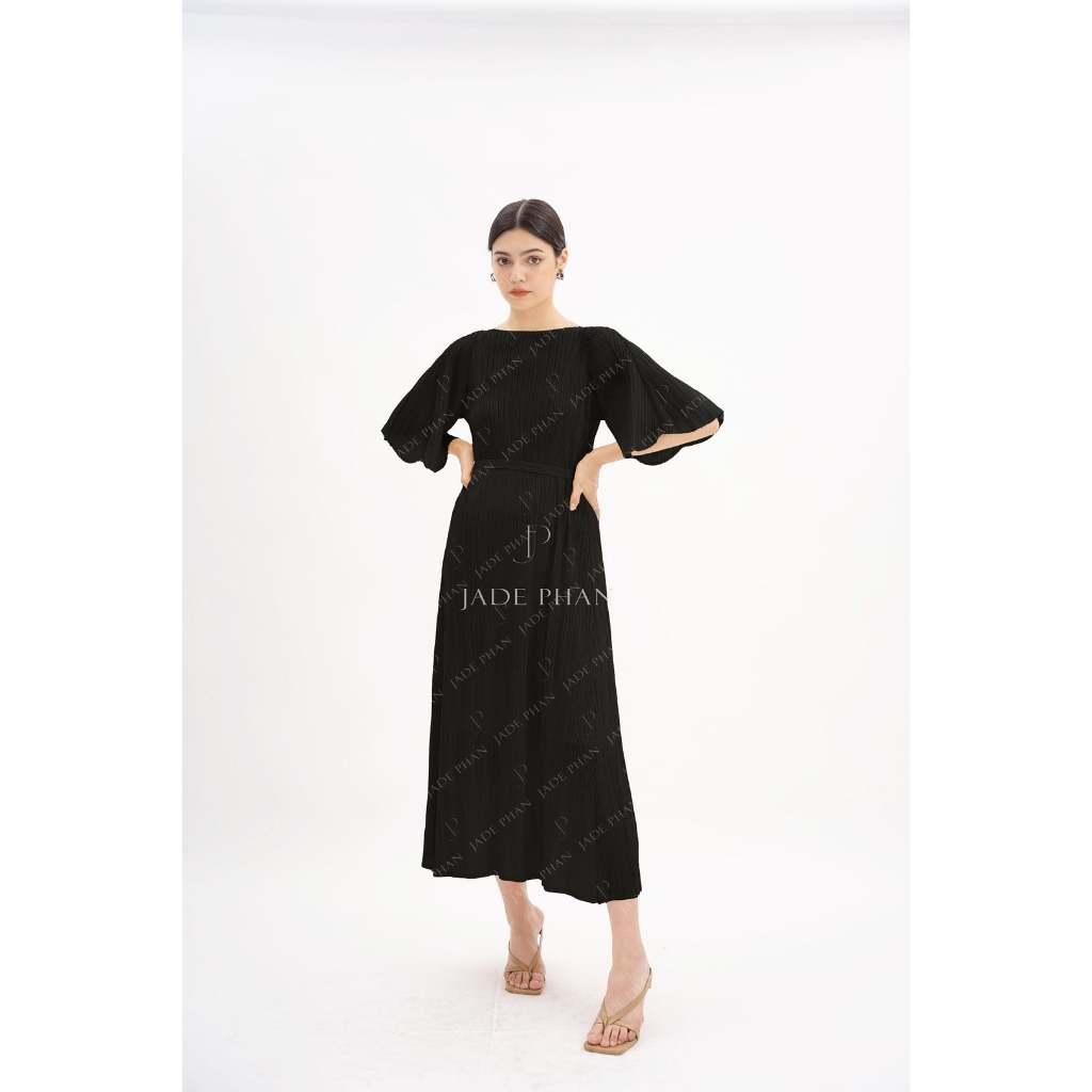 Váy Charisse dập ly cao cấp JADEPHAN xếp ly lò xo — ảnh 2