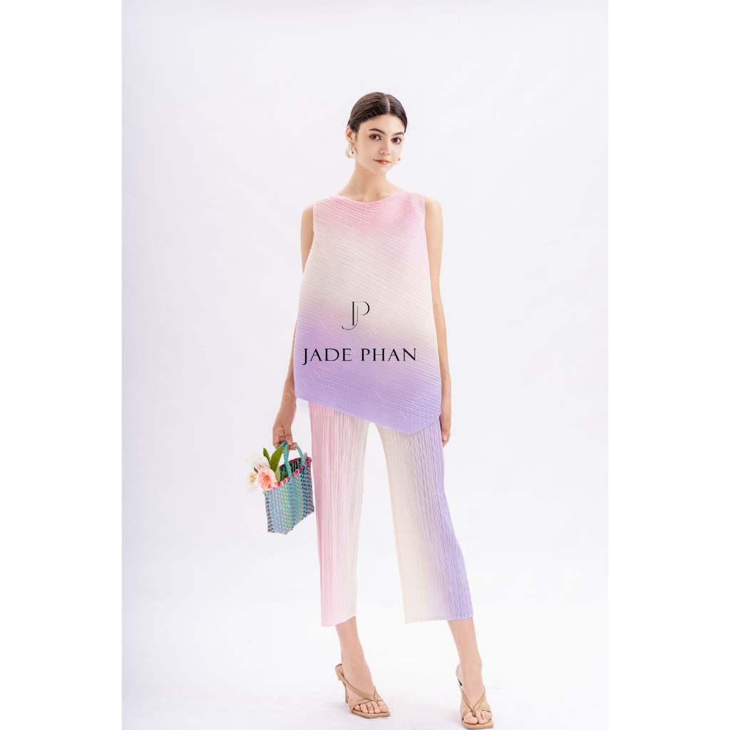 Set quần áo Sophia dập ly cao cấp JADEPHAN thanh lịch