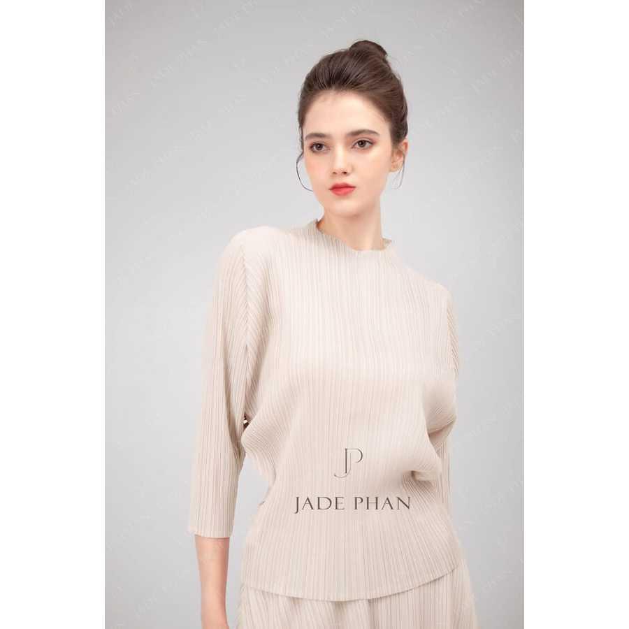 [HỎA TỐC]Áo Berthe dập ly cao cấp JADEPHAN freesize nhiều màu — ảnh 4