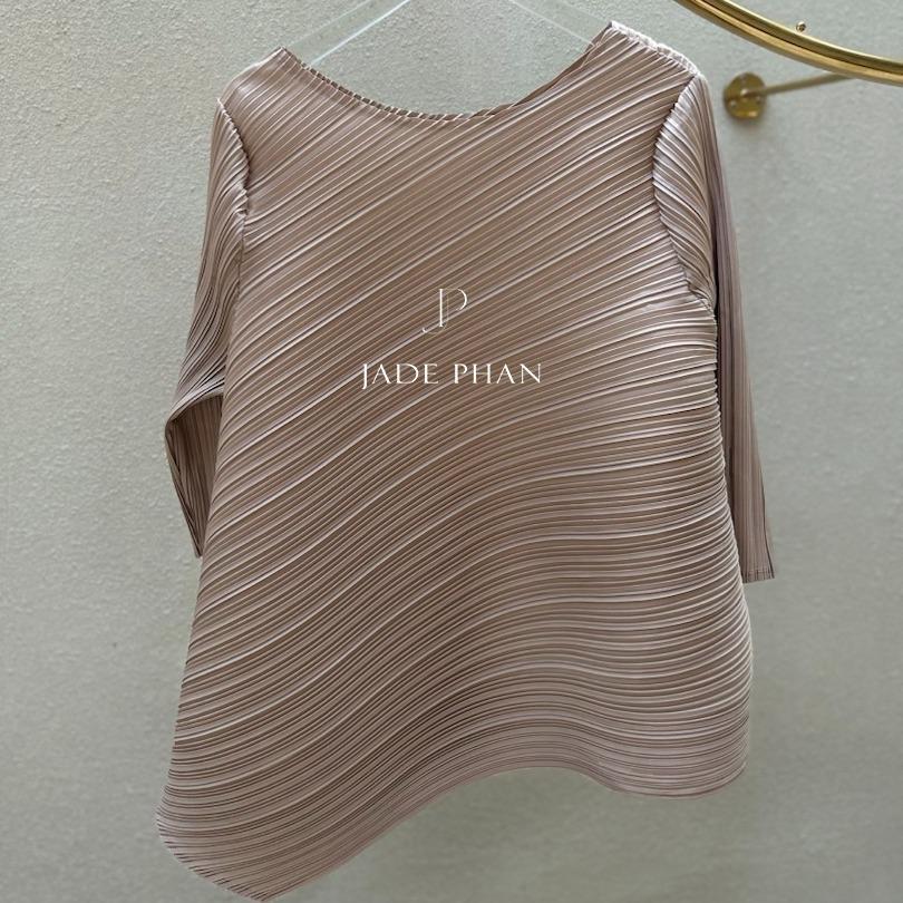 Áo Gerda dập ly cao cấp JADEPHAN thanh lịch nhiều màu — ảnh 13