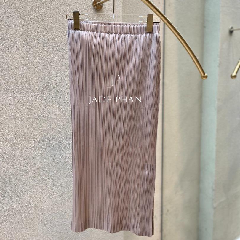 Chân váy Audora XẺ CẠNH xếp ly nữ ống suông, chân váy midi nữ dập ly cao cấp không nhăn nhiều màu 76cm — ảnh 17