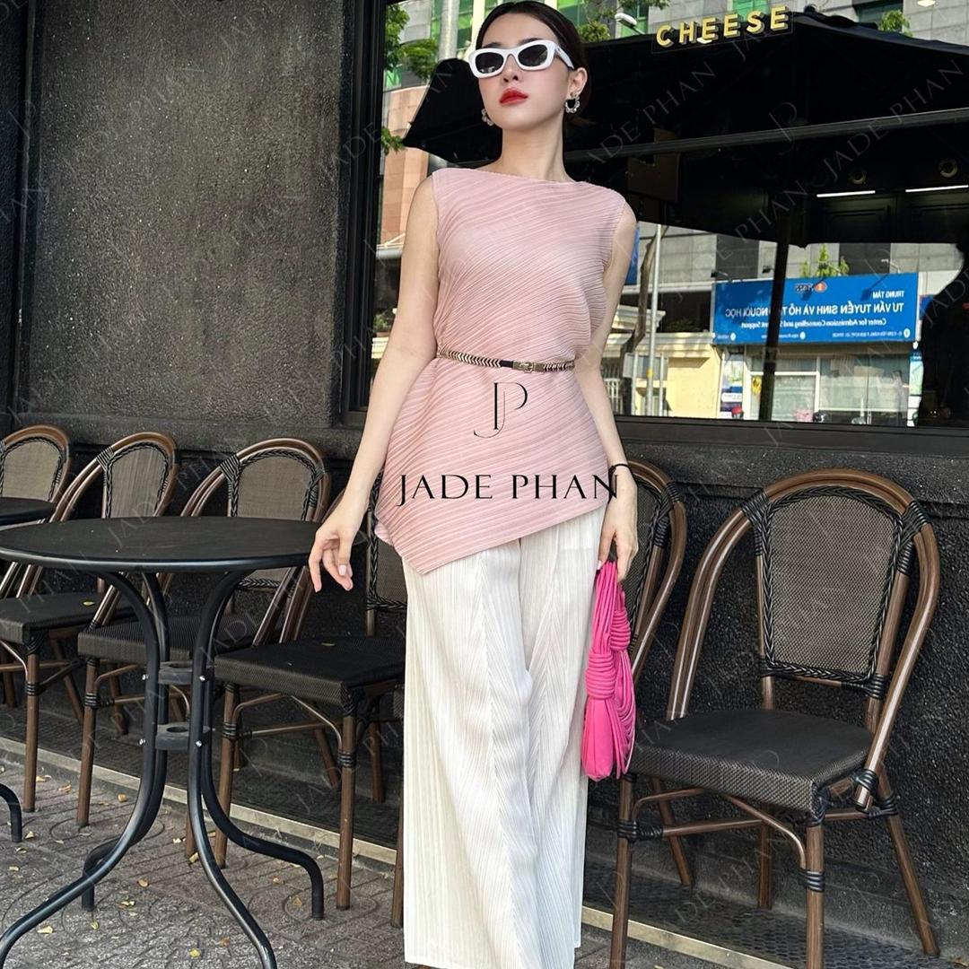 Set gồm áo và quầnmix màu, bộ quần áo dập ly cao cấp chuẩn form tôn dáng sang trọng nhiều màu Lea Katle
