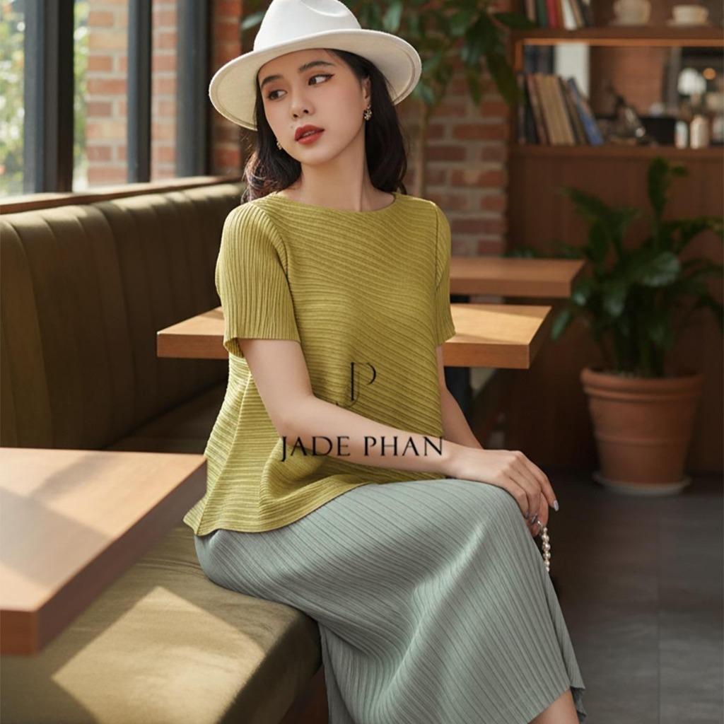 Set gồm áo và chân váymix màu, bộ áo và chân váy midi nữ thanh lịch nhiều màu Jennie Holly — ảnh 10