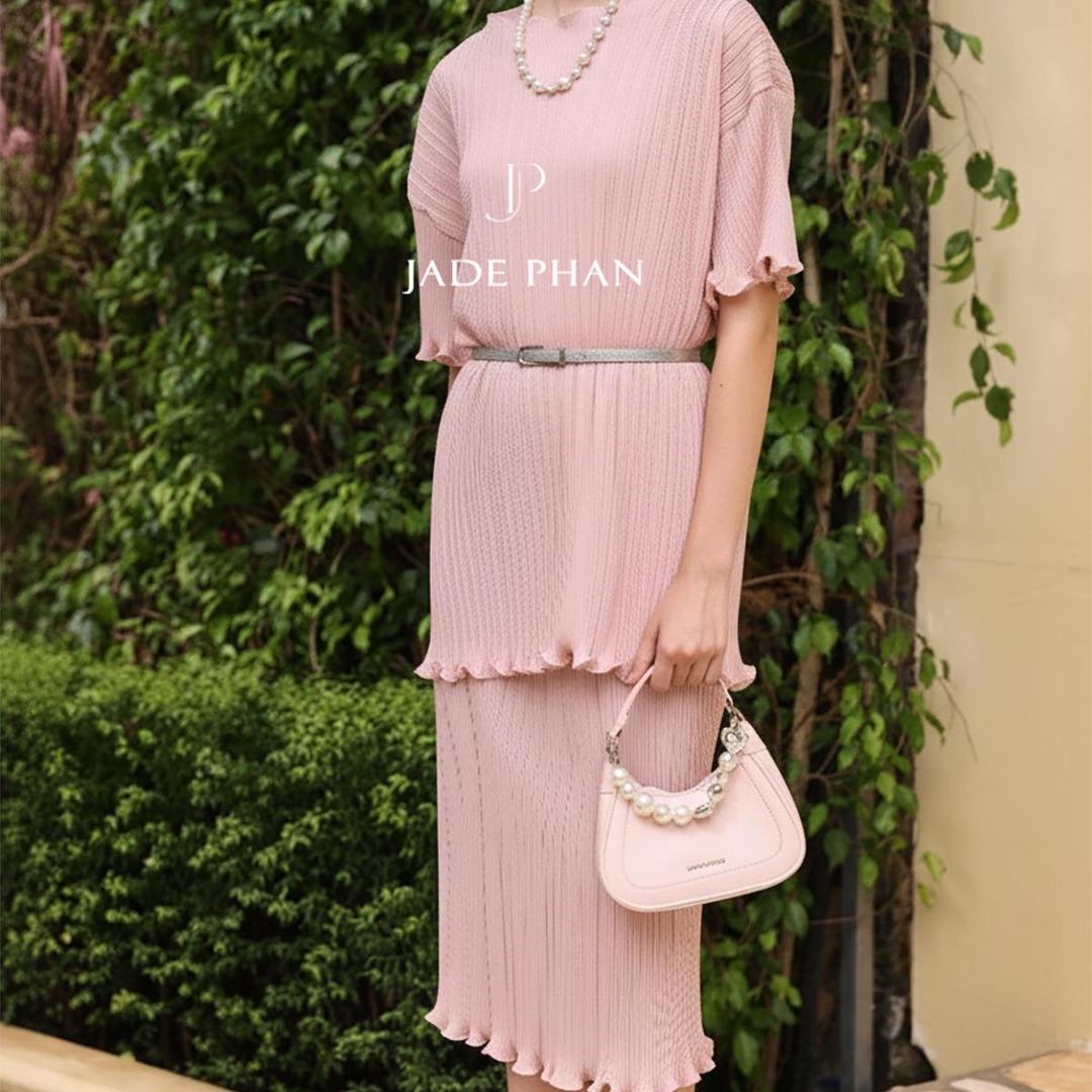 Naomi Set xếp ly nữ sang trọng, áo dập ly, chân váy dập ly Cao Cấp Không Nhăn nhiều màu