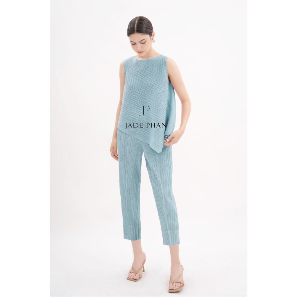 Set gồm áo và quầndập ly cao cấp, bộ quần áo xếp ly chuẩn form thanh lịch Lea Daisy — ảnh 4