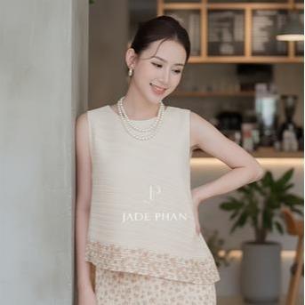 Áo Léa Họa tiết hoa dập ly cao cấp — ảnh 8