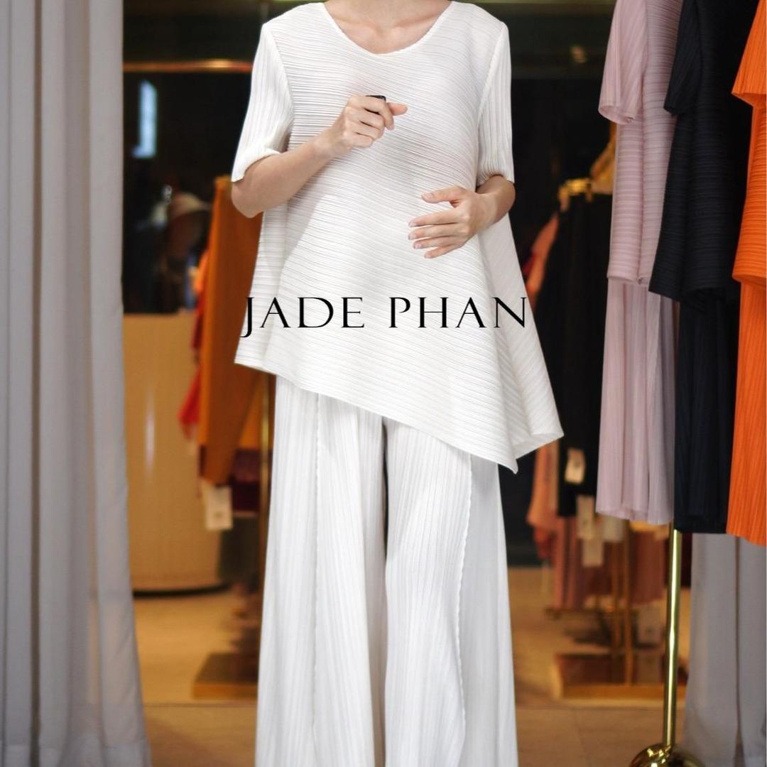 Set gồm áo và quầnđồng màu dập ly cao cấp, bộ quần áo freesize chuẩn form thanh lịch nhiều màu Jennie Gerda — ảnh 5